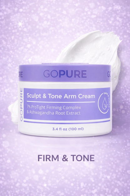 GoPure Sculpt & Tone Arm Cream | Hydrating Body Cream for Smoother-Looking Arms