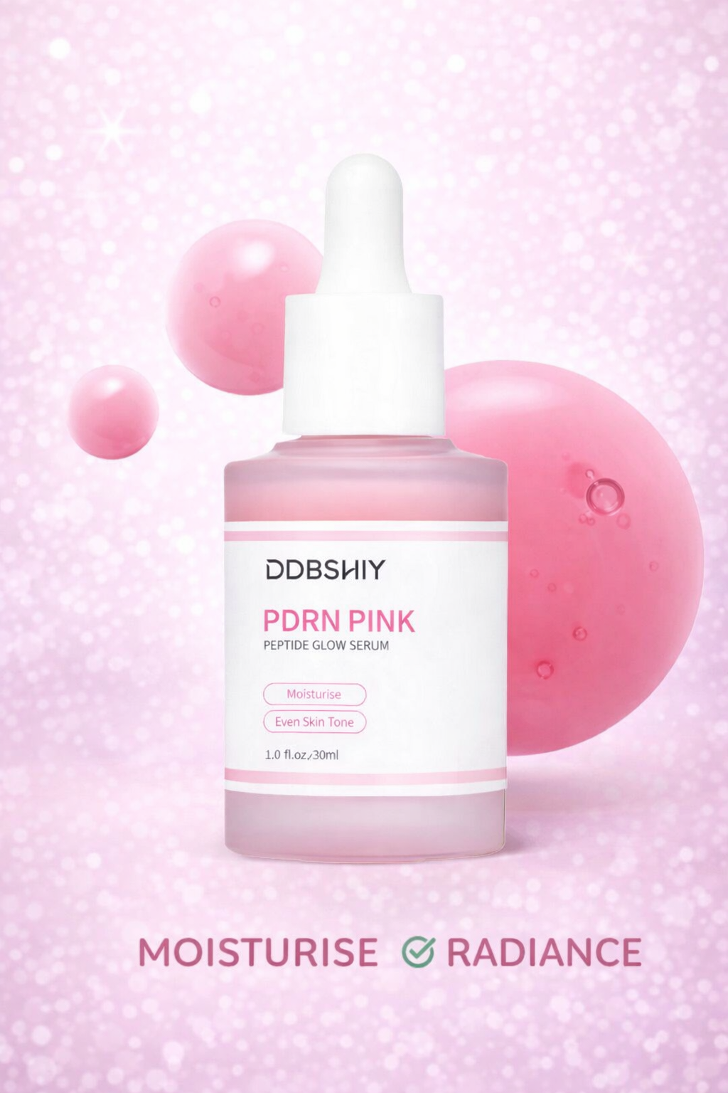 DDBSHIY PDRN Pink Serum | Hydrating Brightening Serum for Radiant-Looking Skin
