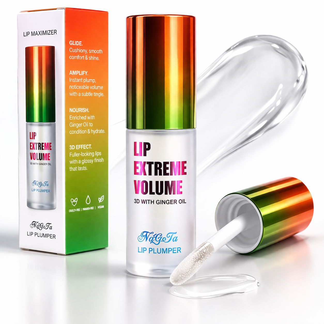 Extreme Volume Lip Plumper | Hydrating High Shine Plumping Lip Gloss