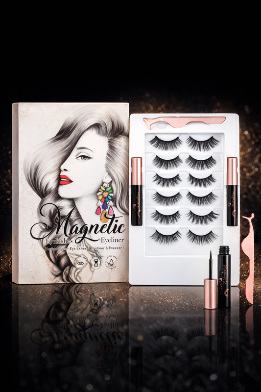Magnetic Eyelashes with Eyeliner | Reusable Volume Lashes Kit