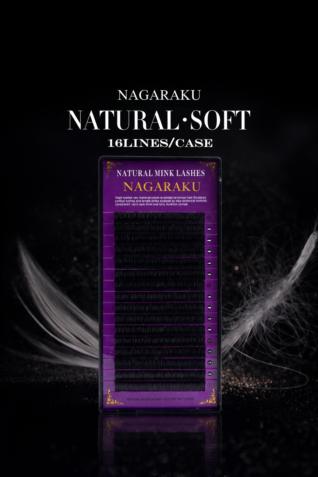 Nagaraku Natural Mink Lashes | Reusable Wispy Volume False Eyelashes