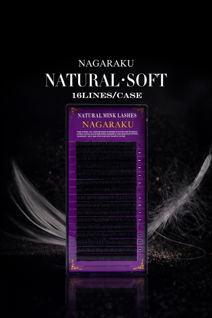 Nagaraku Natural Mink Lashes | Reusable Wispy Volume False Eyelashes