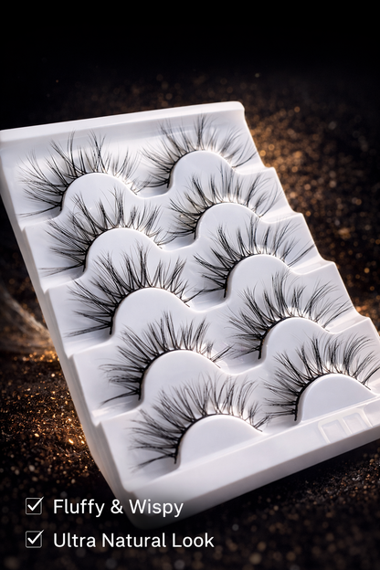 Natural Wispy Lashes | Lightweight Reusable False Eyelashes