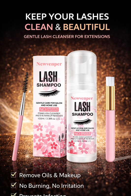 Eyelash Shampoo Cleanser | Gentle Lash Extension Cleanser & Lash Wash