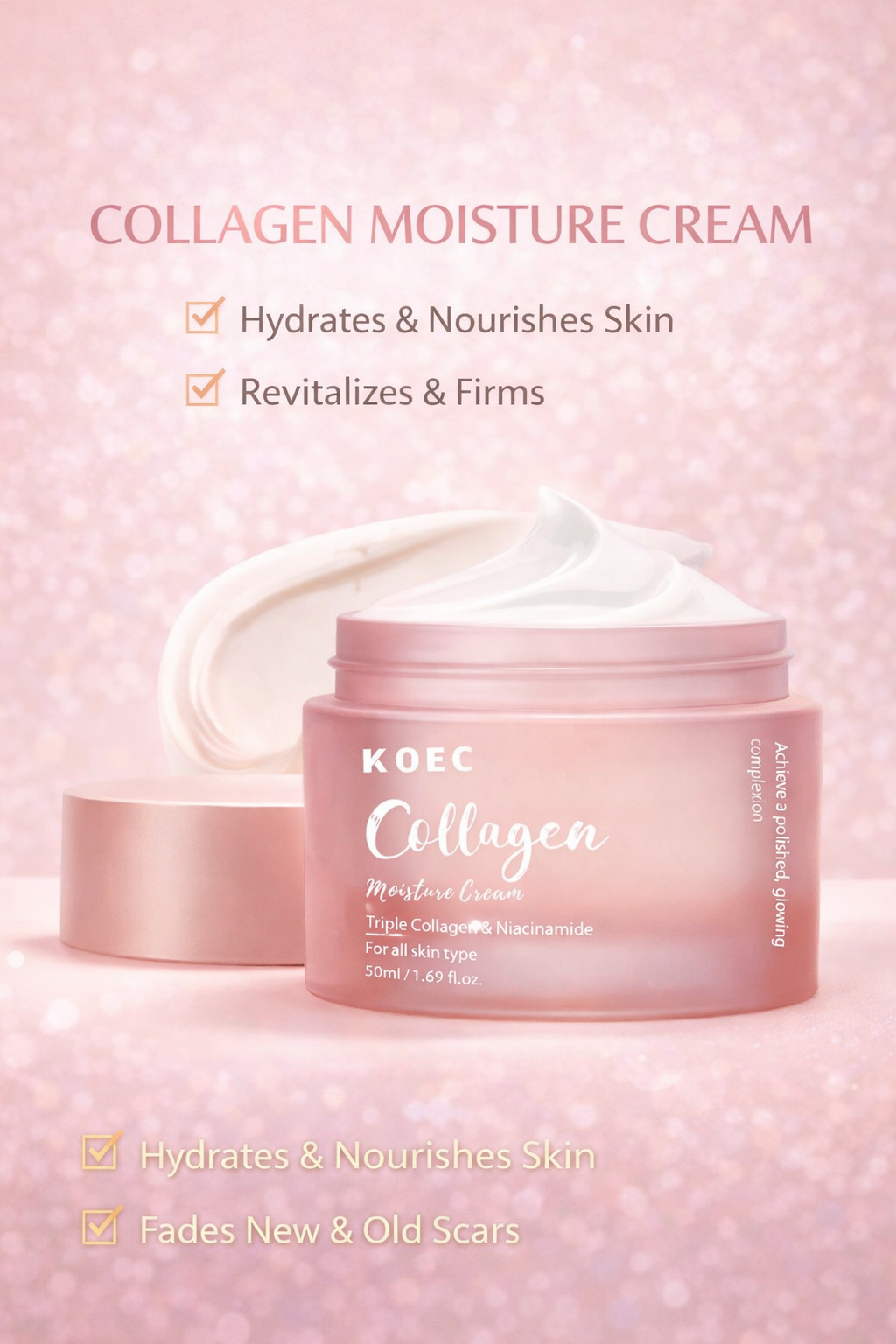 KOEC Collagen Moisture Cream | Hydrating & Firming Face Cream