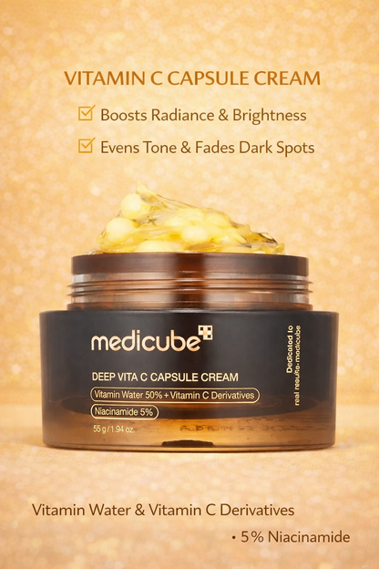 Medicube Deep Vita C Capsule Cream | Brightening Vitamin C Moisturizer