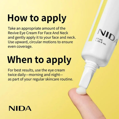 NIDA Revive Eye Cream | Hydrating Eye Cream for Dark Circles & Puffiness