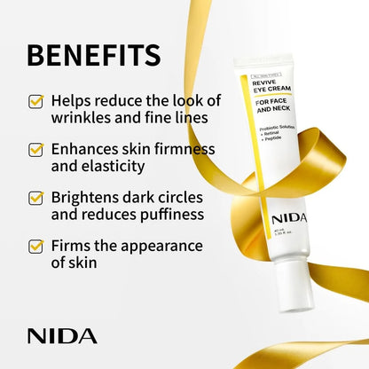 NIDA Revive Eye Cream | Hydrating Eye Cream for Dark Circles & Puffiness