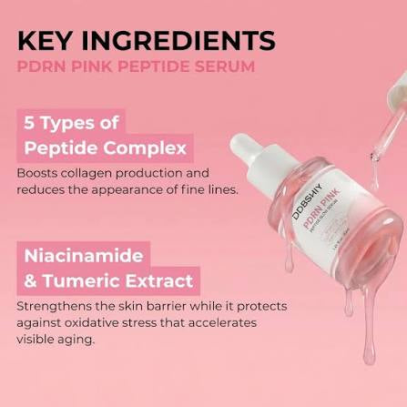 DDBSHIY PDRN Pink Serum | Hydrating Brightening Serum for Radiant-Looking Skin