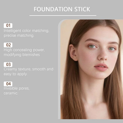 ZEPHOCO Colour Changing Foundation Stick | Adaptive Full Coverage Foundation