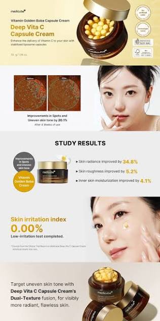 Medicube Deep Vita C Capsule Cream | Brightening Vitamin C Moisturizer