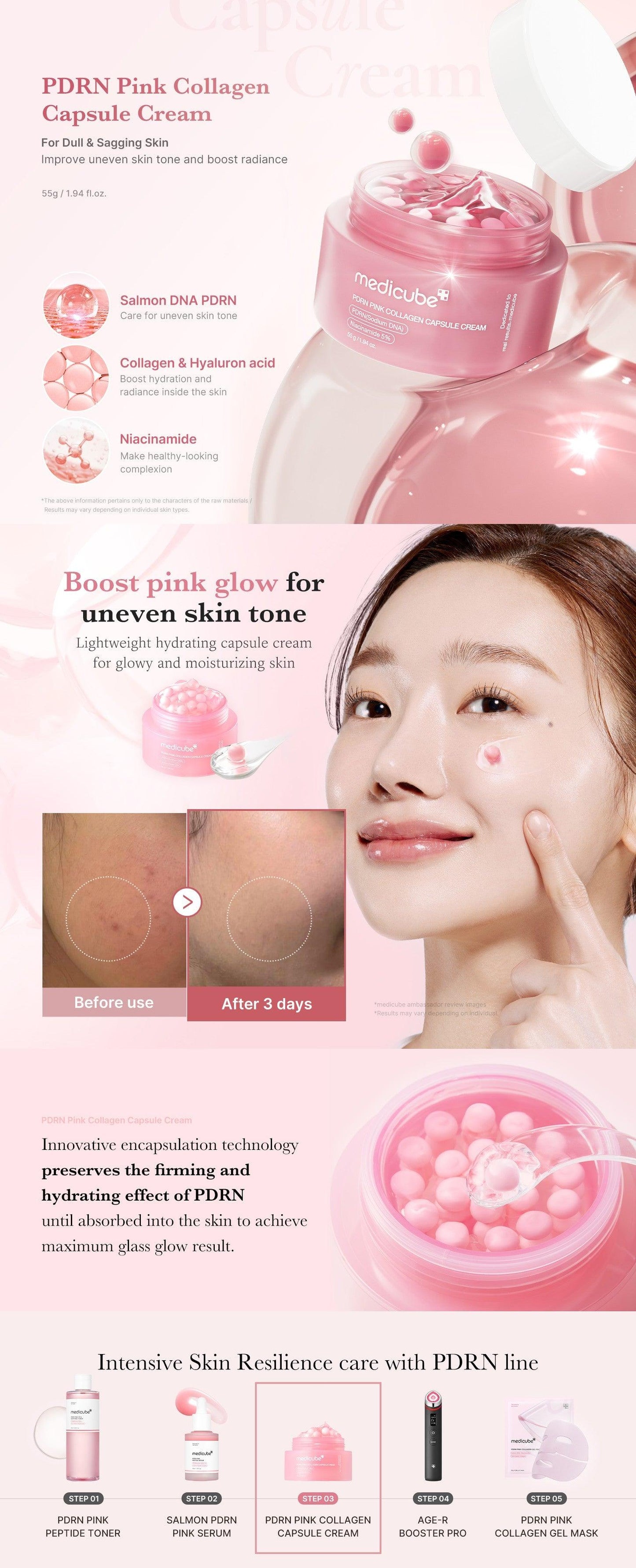 Medicube PDRN Pink Capsule Cream | Hydrating Korean Moisturizer