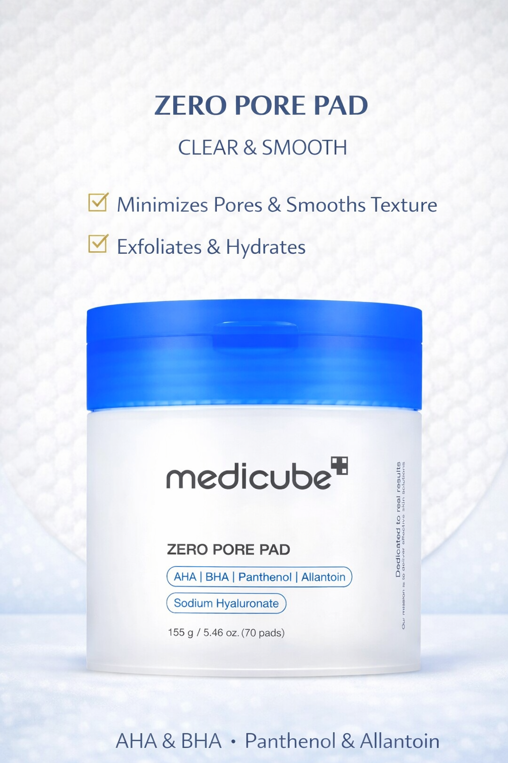 Medicube Zero Pore Pads | Exfoliating Toner Pads for Smooth-Looking Skin