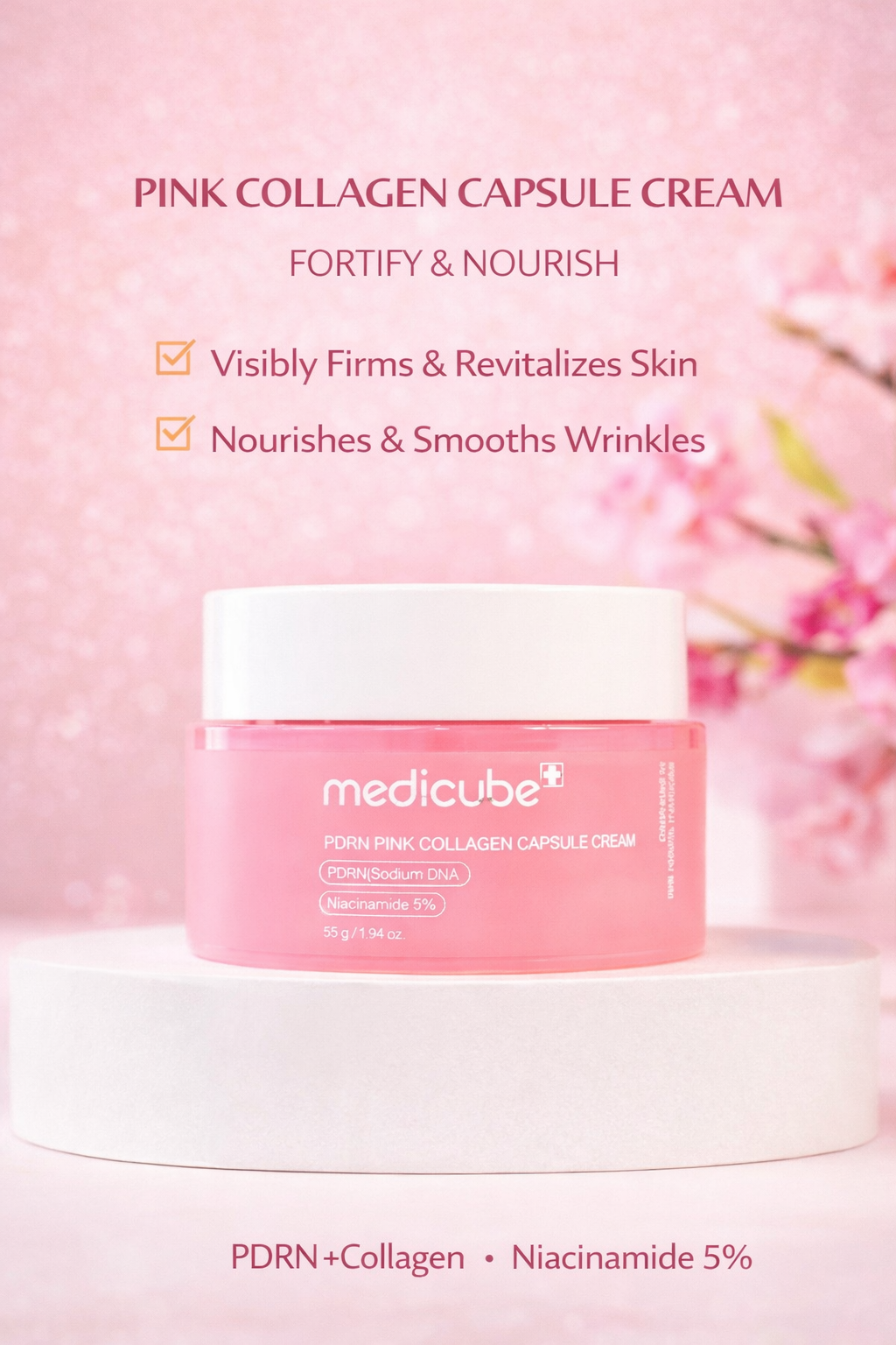 Medicube PDRN Pink Capsule Cream | Hydrating Korean Moisturizer
