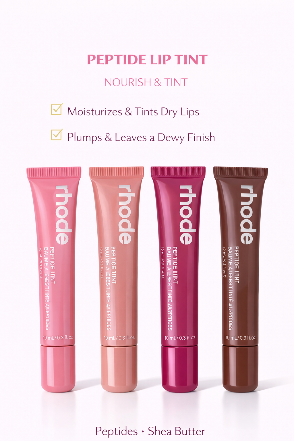 Rhode Peptide Lip Tint | Hydrating Glossy Lip Tint for Soft Smooth Lips