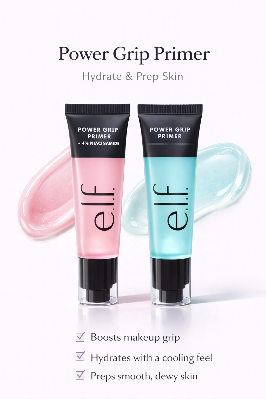 e.l.f. Power Grip Primer | Hydrating Gel Primer for Long-Lasting Makeup
