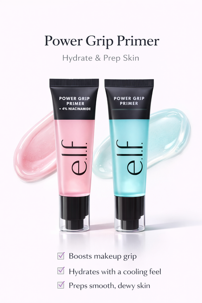 e.l.f. Power Grip Primer | Hydrating Gel Primer for Long-Lasting Makeup