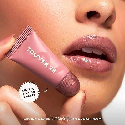 Tower 28 LipSoftie Tinted Lip Treatment Set (4 Pack) | Hydrating Lip Balm Collection