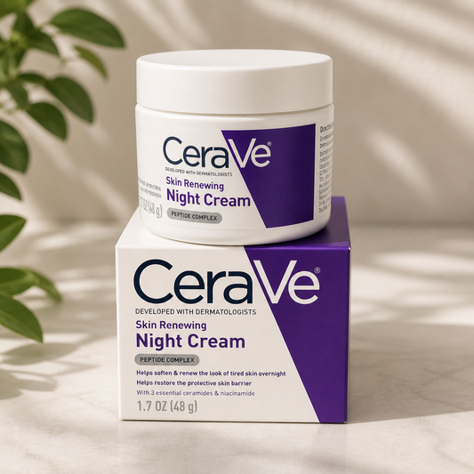 CeraVe Skin Renewing Night Cream | Overnight Hydrating Moisturizer