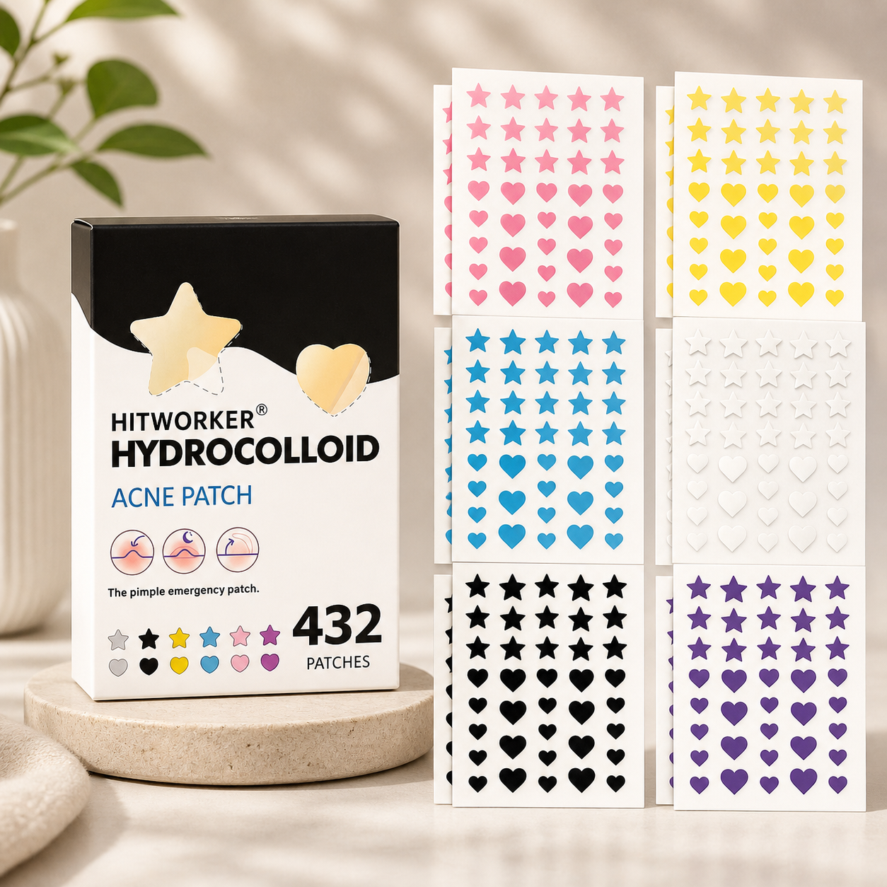 Hydrocolloid Acne Patches | Invisible Blemish Patches for Clear-Looking Skin