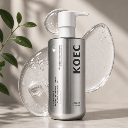 KOEC Non-Drying Glycerine Cleanser | Hydrating Gentle Face Wash