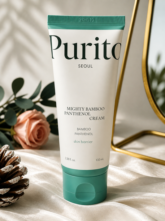 PURITO SEOUL Mighty Bamboo Panthenol Cream | Hydrating Barrier Repair Moisturizer