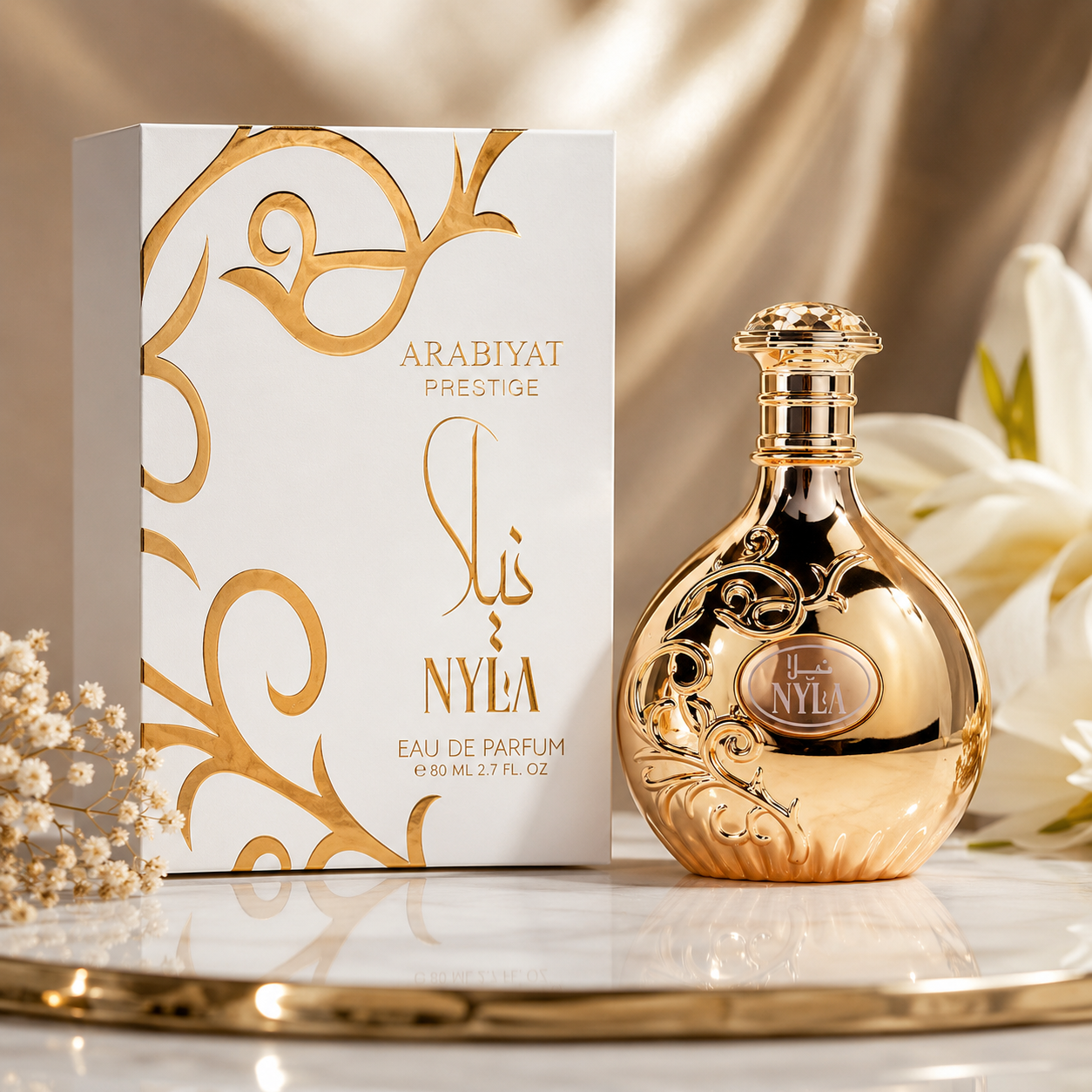 Arabiyat Prestige Nyla Eau de Parfum 80ml | Floral Amber Women's Perfume