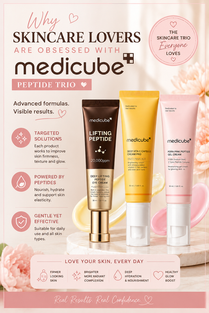 Medicube Eye Cream Collection | Peptide, Vitamin C & Brightening Eye Care