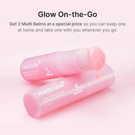 Medicube PDRN Pink Collagen Multi Balm | Hydrating & Firming Glow Balm Stick