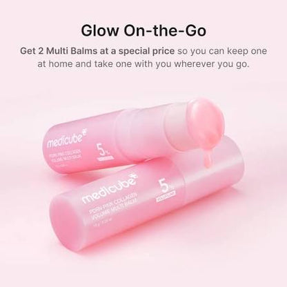 Medicube PDRN Pink Collagen Multi Balm | Hydrating & Firming Glow Balm Stick