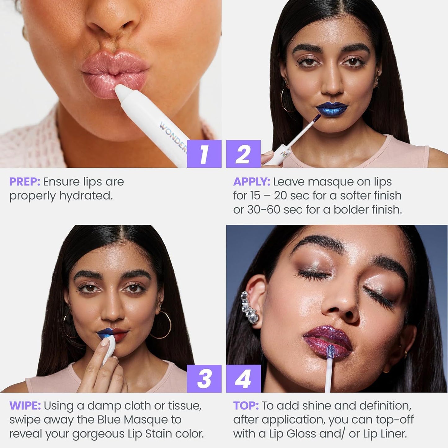 Wonderskin Lip Stain | Long-Lasting Transfer-Resistant Lip Colour