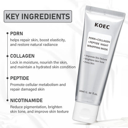 KOEC PDRN Collagen Peptide Night Wrapping Mask 50ml