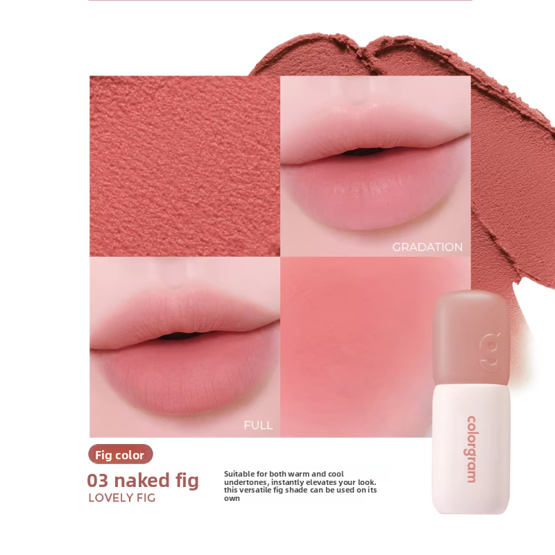 Colour Gram Matte Lip Glaze | Long-Lasting Velvet Matte Lip Colour