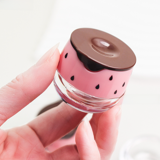 Watermelon & Bee Empty Lip Gloss Jars – Refillable Cosmetic Containers