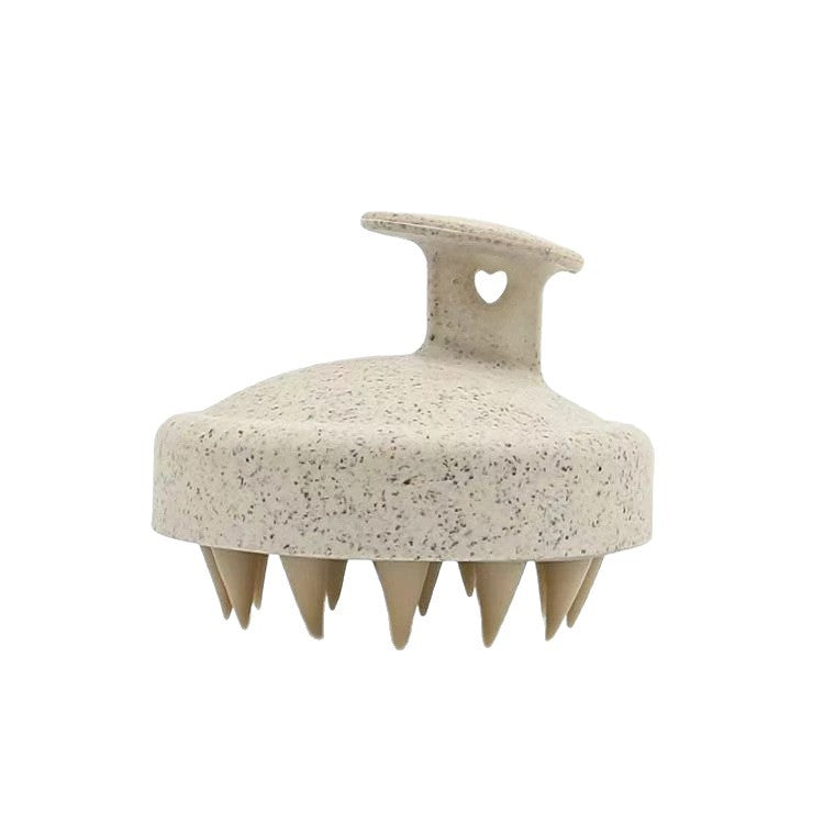 Silicone Scalp Massager Shampoo Brush – Wheat Straw Hair Care Brush