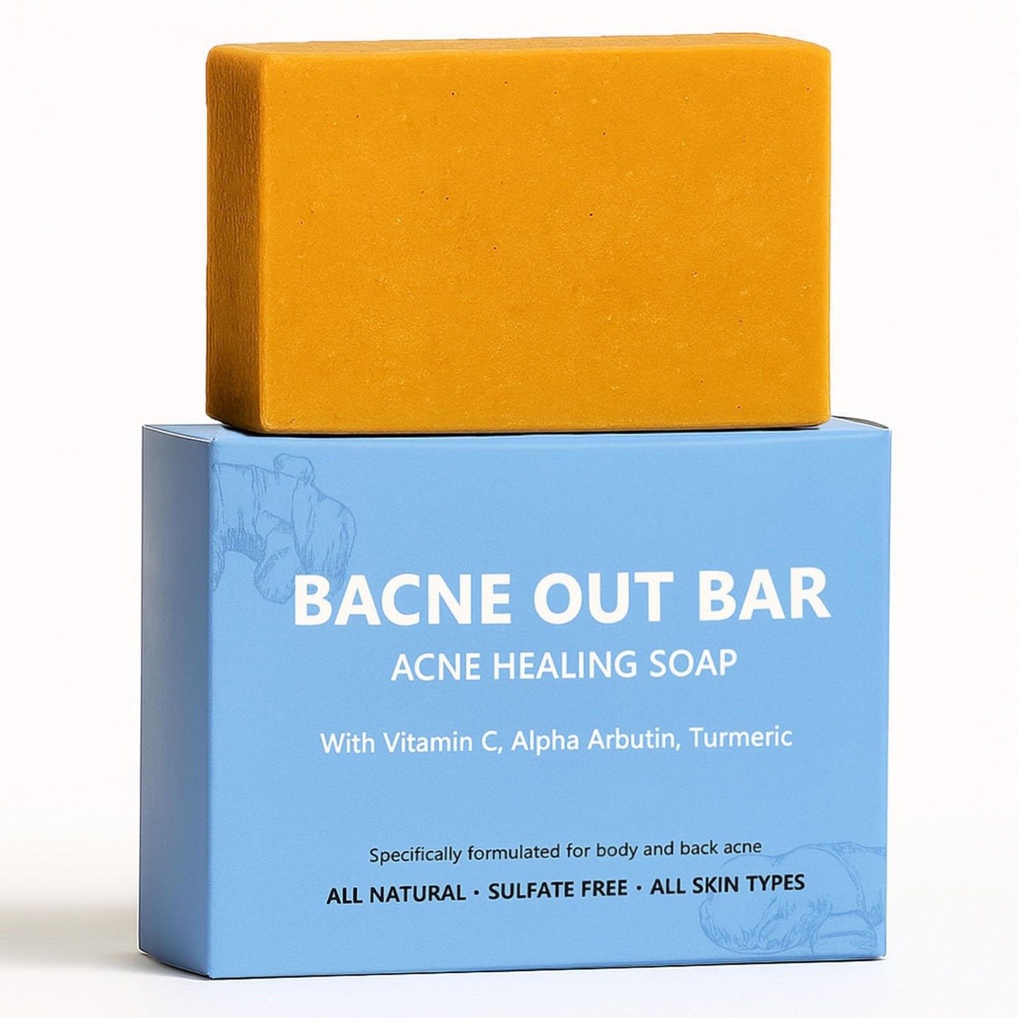 Bacne Out Bar Back Acne Soap Suitable for Back, Face, Chest, Shoulders