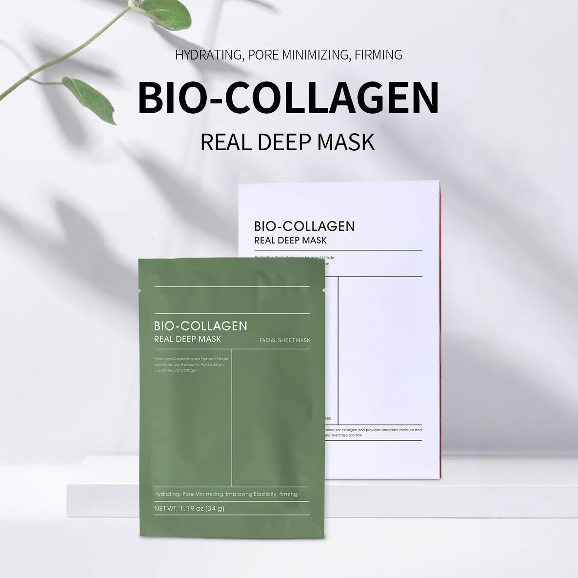 Bio-Collagen Real Deep Mask Green Edition | Hydrating & Firming Sheet Mask
