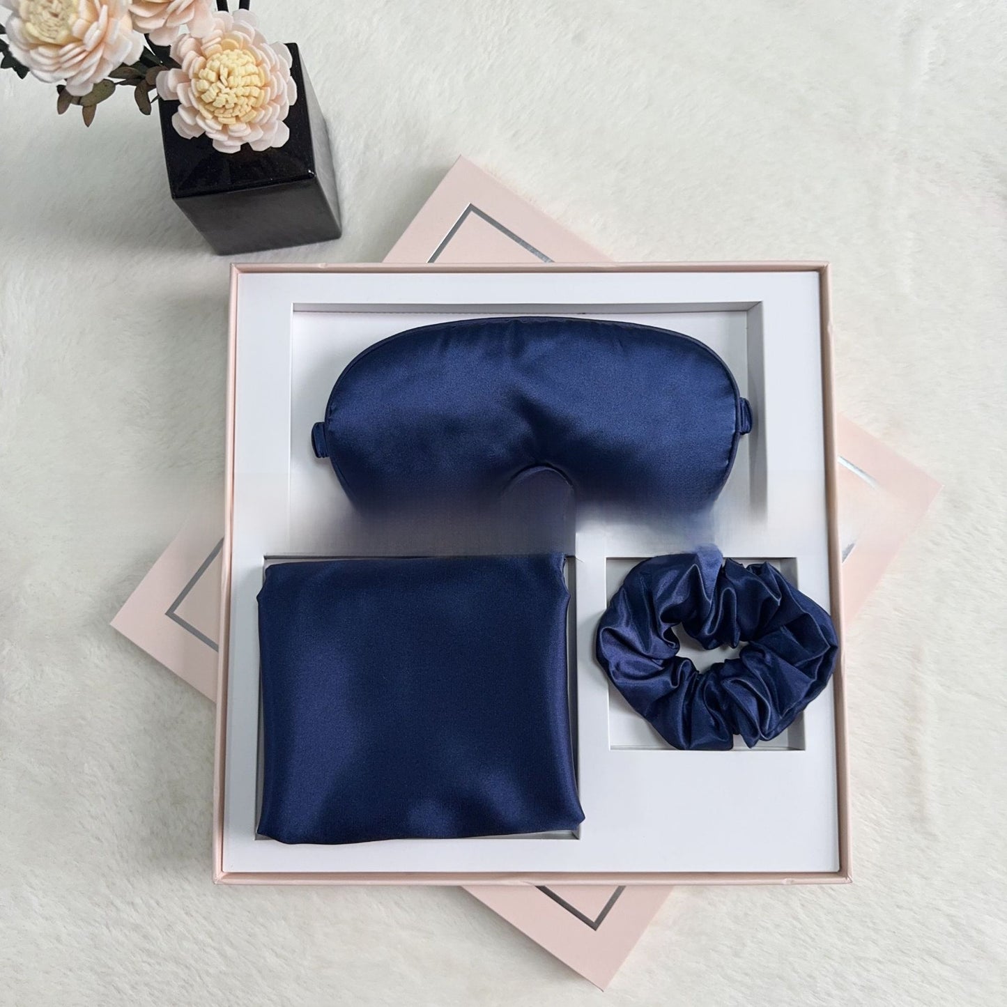 Luxury Satin Sleep Set | Eye Mask, Pillowcase & Scrunchie Gift Box