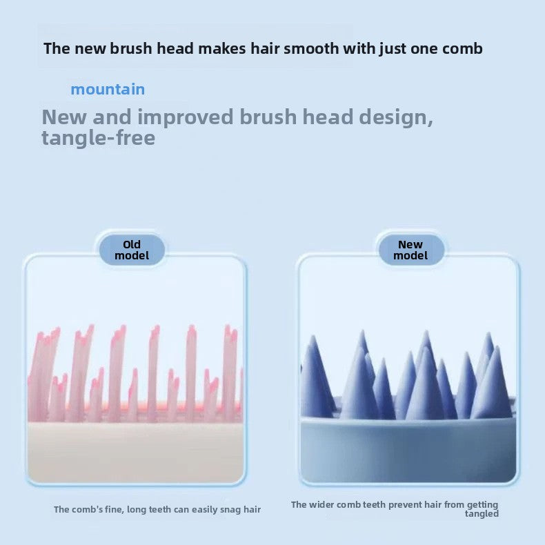Silicone Scalp Massager Shampoo Brush – Wheat Straw Hair Care Brush
