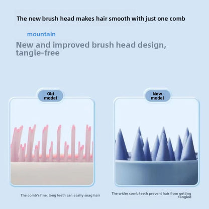 Silicone Scalp Massager Shampoo Brush – Wheat Straw Hair Care Brush