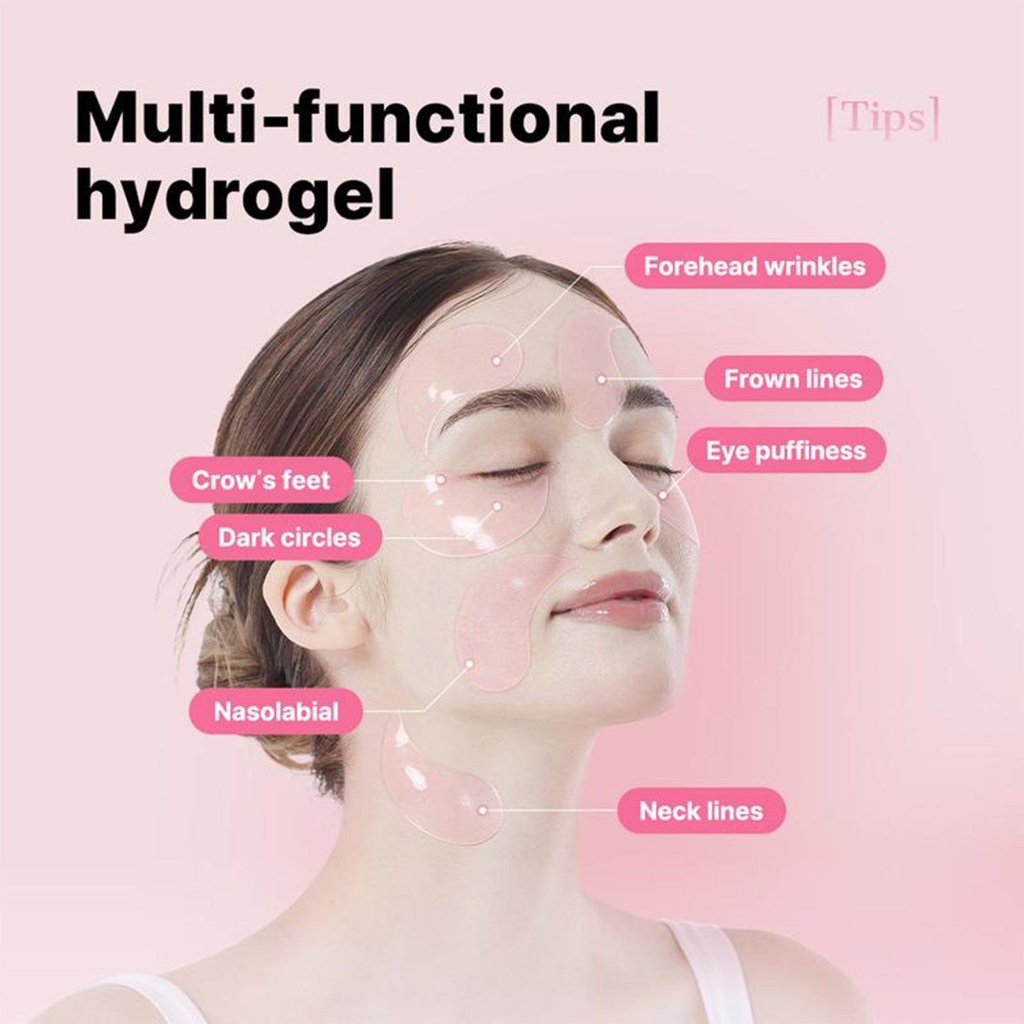 BARUBT Peptide Collagen Hydrogel Eye Patches | Firming & Brightening Eye Masks