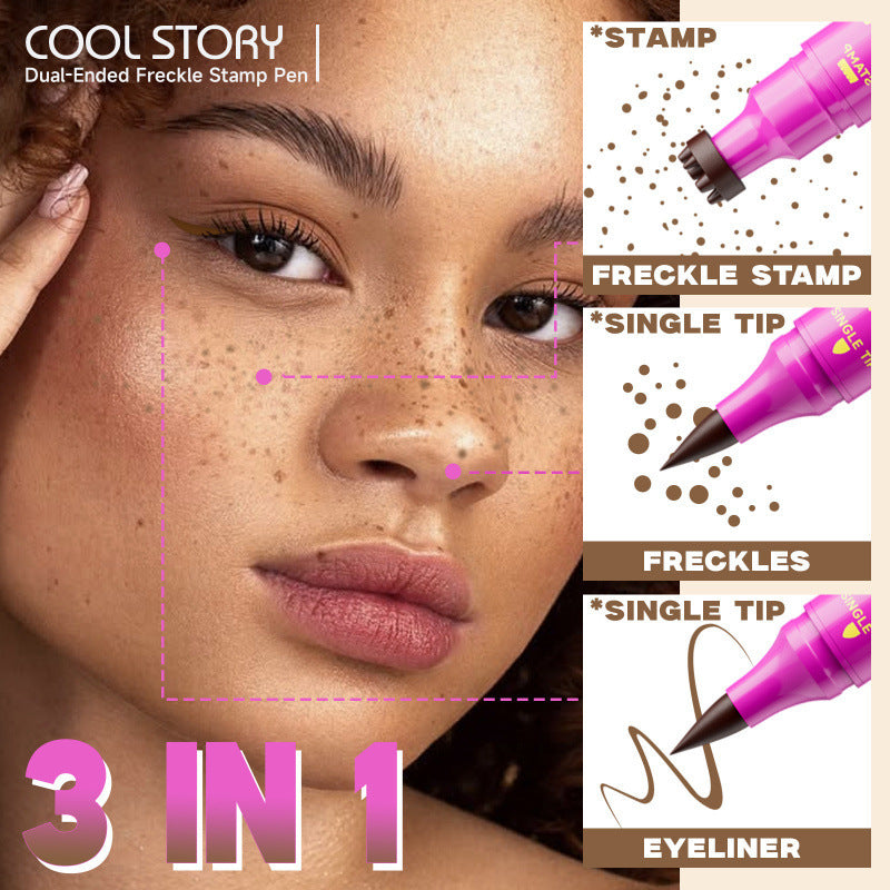 Dual-Ended Freckle Stamp Pen | Natural Faux Freckles & Beauty Mark Pen