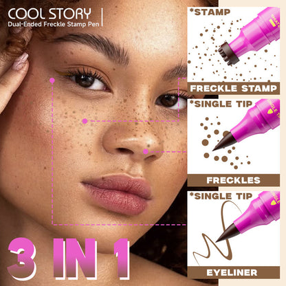 Dual-Ended Freckle Stamp Pen | Natural Faux Freckles & Beauty Mark Pen