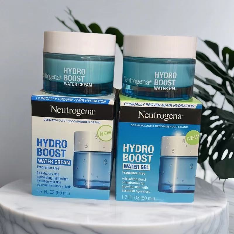 Neutrogena Hydro Boost Water Cream & Water Gel Moisturizer | Lightweight Hydrating Face Moisturizer