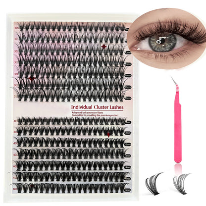 Jielilai Individual Cluster Lashes | Wispy Reusable Lash Clusters