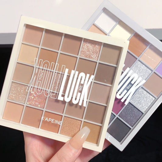 K'APEINE Your Luck 25-Color Eyeshadow Palette | Matte, Shimmer & Glitter Eyeshadows