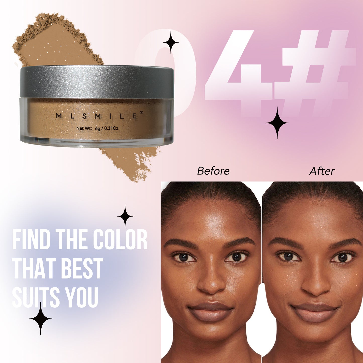 MLSmile Setting Powder | Flawless Matte Finish & Long-Lasting Shine Control