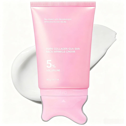 PDRN Collagen Gua Sha Neck Wrinkle Cream | Firming & Hydrating Neck Treatment