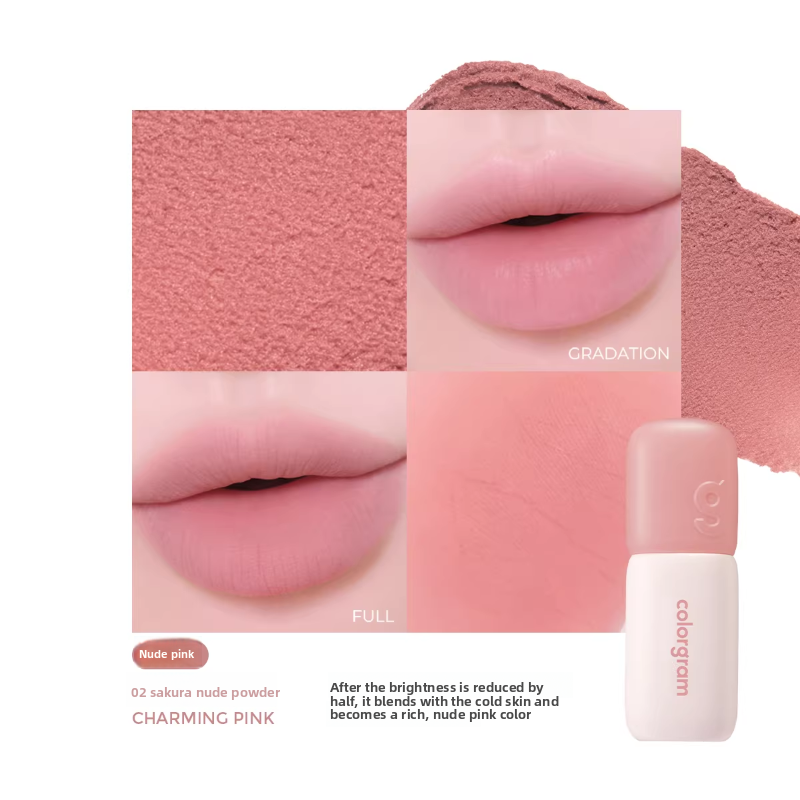 Colour Gram Matte Lip Glaze | Long-Lasting Velvet Matte Lip Colour