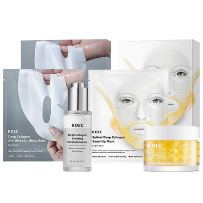 KOEC Deep Collagen Skincare Collection | Retinol & Peptide Anti-Aging Skincare Set